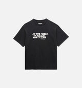 Ambitions Mens Short Sleeve Shirt - Black/White