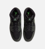 Air Jordan 1 Mid SE Hallowen Mens Lifestyle Shoe - Black/Sequoia/Scream Green/Black