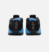 Air Jordan 14 Retro Black University Blue Infant Toddler Lifestyle Shoe - Black/White/University Blue