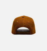 Los Angeles Dodgers Upside Down Logo 9Forty Snapback Mens Hat - Toasted Peanut