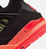 Air Jordan 4 Retro Black Infrared 23 Preschool Lifestyle Shoe - Black/Infrared 23/Bright Mango