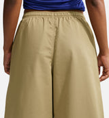 Sportswear Oversized Mid Rise Parachute Womens Shorts - Parachute Beige/Parachute Beige