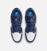 Air Jordan 1 Low Grade School Lifestyle Shoe - Midnight Navy/University Blue/White