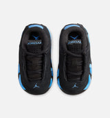 Air Jordan 14 Retro Black University Blue Infant Toddler Lifestyle Shoe - Black/White/University Blue