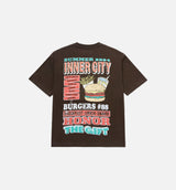 Burgers Mens Short Sleeve Shirt - Brown