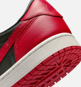 Air Jordan 1 Retro Low OG Banned Mens Lifestyle Shoe - Black/Black/Varsity Red/Summit White Free Shipping