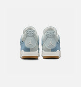 Air Jordan 4 Retro Worn Blue Womens Lifestyle Shoe - Sail/Sail Gum/Light Brown/Worn Blue