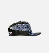 Los Angeles Dodgers Flames 9Fifty Snapback Mens Hat - Black/Royal