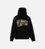 Camo Pullover Mens Hoodie - Black