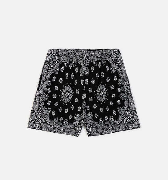 Bravest Studios 24SSPTTSHBLK Screenprinted Paisley Two Tone