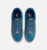 Air Force 1 Retro Patent Denim Mens Lifestyle Shoe - Coastal Blue/Natural/Flax/Coastal Blue