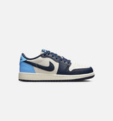 Air Jordan 1 Retro Low OG Obsidian Grade School Lifestyle Shoe - Obsidian/University Blue/Sail