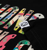 Curve Collage Mens Short Sleeve Shirt - Black