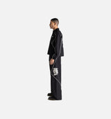 Washed Twill Mens Pant - Black/White