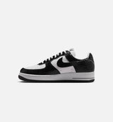 Air Force 1 Low Cracked Leather Mens Lifestyle Shoe - Black/White