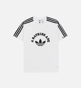 Bape x Adidas All Over Print Mens Short Sleeve Shirt - White