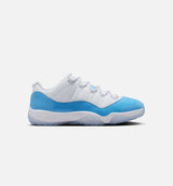 Air Jordan 11 Retro Low University Blue Mens Lifestyle Shoe - White/University Blue/Black Free Shipping