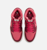 Air Jordan 1 Mid SE Valentines Day Womens Lifestyle Shoe - Team Red/Sierra Red/Pueblo Red