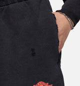 Rare Air Fleece French Terry Mens Short - Black/Red