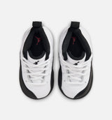 Air Jordan 12 Retro Taxi Infant Toddler Lifestyle Shoe - White/Black/Taxi