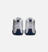Air Jordan 12 Retro French Blue Mens Lifestyle Shoe - White/French Blue/Metallic Silver/Varsity Red