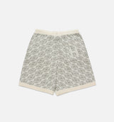 H Knit Mens Shorts - Bone