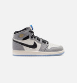 Air Jordan 1 Retro High OG Cool Grey Preschool Lifestyle Shoe - Cool Grey/Black/Sail/Game Royal