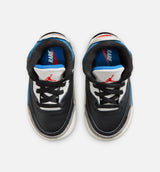 Air Jordan 3 Retro OG Rare Air Infant Toddler Lifestyle Shoe - Black/Chile Red/Neutral Grey