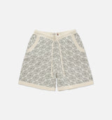 H Knit Mens Shorts - Bone
