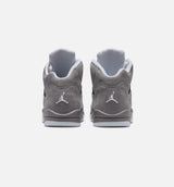 Air Jordan 5 Retro Wolf Grey Preschool Lifestyle Shoe - Light Graphite/White/Wolf Grey