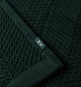 Clot x Adidas Knit Polo Mens Short Sleeve Shirt - Green Night