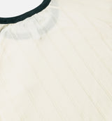 Clot x Adidas Ribbed Tee Mens Short Sleeve Shirt - White/Green Night