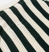 Clot x Adidas Knitted Polo Mens Short Sleeve Shirt - Green Night/Cream White