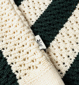 Clot x Adidas Knitted Polo Mens Short Sleeve Shirt - Green Night/Cream White