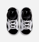 Air Jordan 6 Retro Black And White Infant Toddler Lifestyle Shoe - White/Black