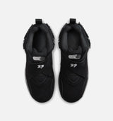 Air Jordan 8 Retro Chrome Black And Light Graphite Preschool Lifestyle Shoe - Black/White/Light Graphi