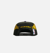 Los Angeles Lakers Flames 9Fifty Snapback Mens Hat - Black/Purple