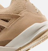 Air Jordan 4 Retro Cozy Girl Preschool Lifestyle Shoe - Hemp/Light Orewood Brown