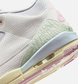 Air Jordan 3 Retro Sail And Jade Aura Mens Lifestyle Shoe - Sail/Jade Aura/Aura/Iced Carmine