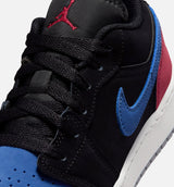 Air Jordan 1 Low Grade School Lifestyle Shoe - Black/Summit White/True Blue/Varsity Red