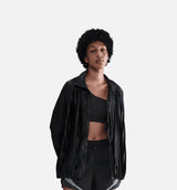 NSW Pleated Track Womens Jacket - Black