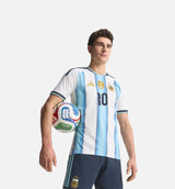 Argentina 26 Home Messi Authentic Mens Jersey - White/Icey Blue/Light Blue