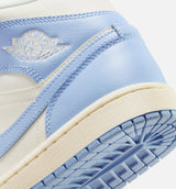Air Jordan 1 Mid Womens Lifestyle Shoe - Psychic Blue/Neutral Grey/Sail