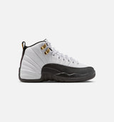 Air Jordan 12 Retro Taxi Grade School Lifestyle Shoe - White/Black/Taxi