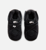 Air Jordan 8 Retro Chrome Black And Light Graphite Infant Toddler Lifestyle Shoe - Black/White/Light Graphite