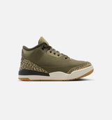 Air Jordan 3 Retro Medium Olive Preschool Lifestyle Shoe - Medium Olive/Sequoia/Neutral Olive/Sail Free Shipping