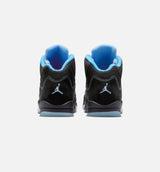 Air Jordan 5 Retro Black Carolina Preschool Lifestyle Shoe - Black/University Blue/White Free Shipping