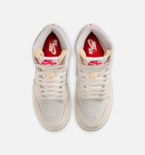 Air Jordan 1 Retro Sail High OG Grade School Lifestyle Shoe - Sail/University Red/Pale Ivory/Coconut Milk/Phantom