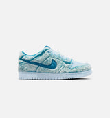 Dunk Low Abominable Snowman Grade School Lifestyle Shoe - Green Abyss/White/Celestine Blue