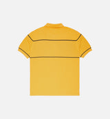 Ballet Polo Sweater Mustard Mens Short Sleeve Shirt - Yellow